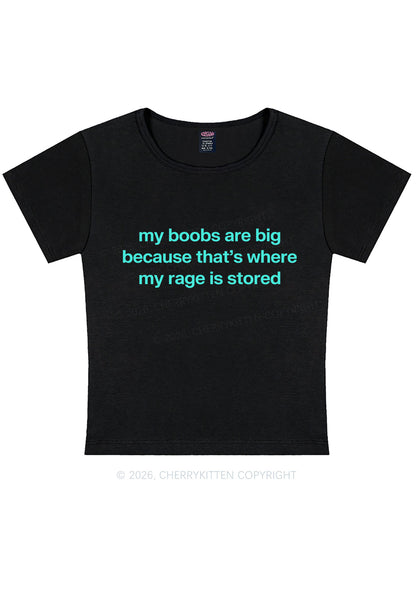 My Bxxbs Stored Rage Y2K Baby Tee Cherrykitten