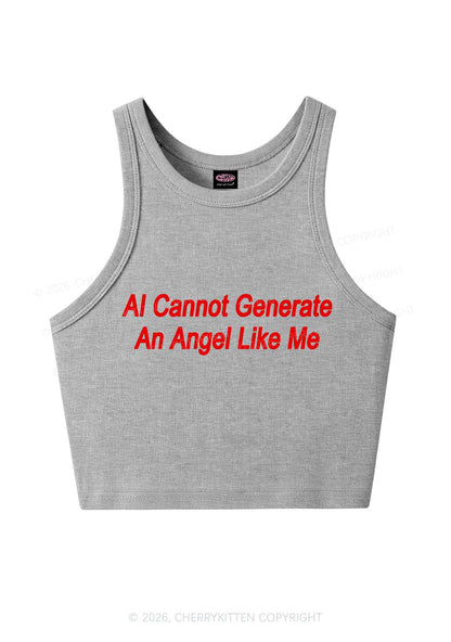 Ai Cannot Generate Angel Y2K Crop Tank Top Cherrykitten