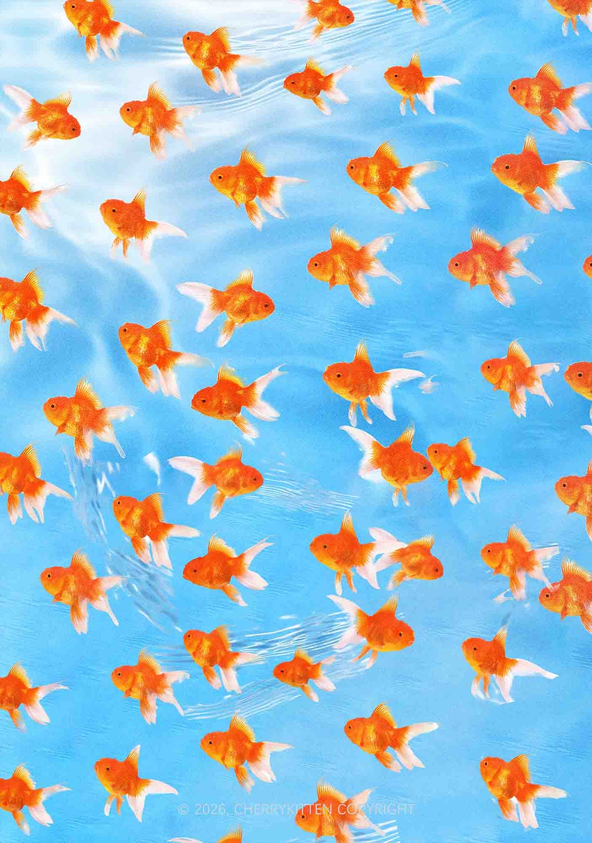 Goldfish Y2K Print Cami Shorts Pajama Set Cherrykitten