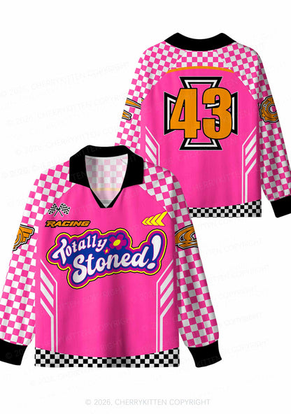 Custom Totally Stoned Y2K Long Sleeve Sport Jersey Shirts Cherrykitten