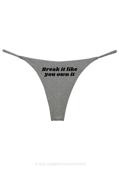 Break It Like You Own It Y2K Bikini String Thong Cherrykitten