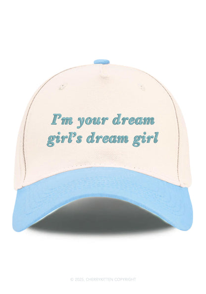 Embroidered Dream Girl Pride Y2K Color Block Baseball Cap Cherrykitten