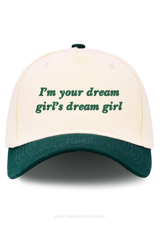 Embroidered Dream Girl Pride Y2K Color Block Baseball Cap Cherrykitten
