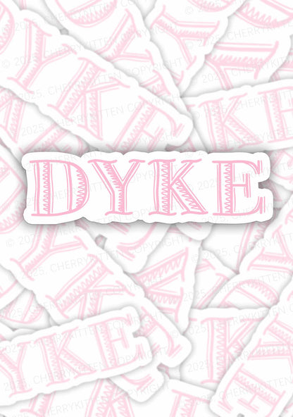 DYKE Pride 1Pc Y2K Sticker Cherrykitten