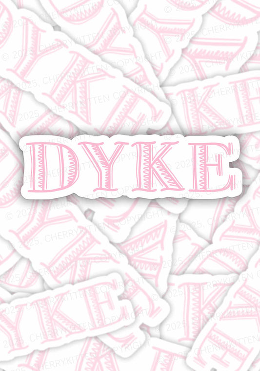 DYKE Pride 1Pc Y2K Sticker Cherrykitten