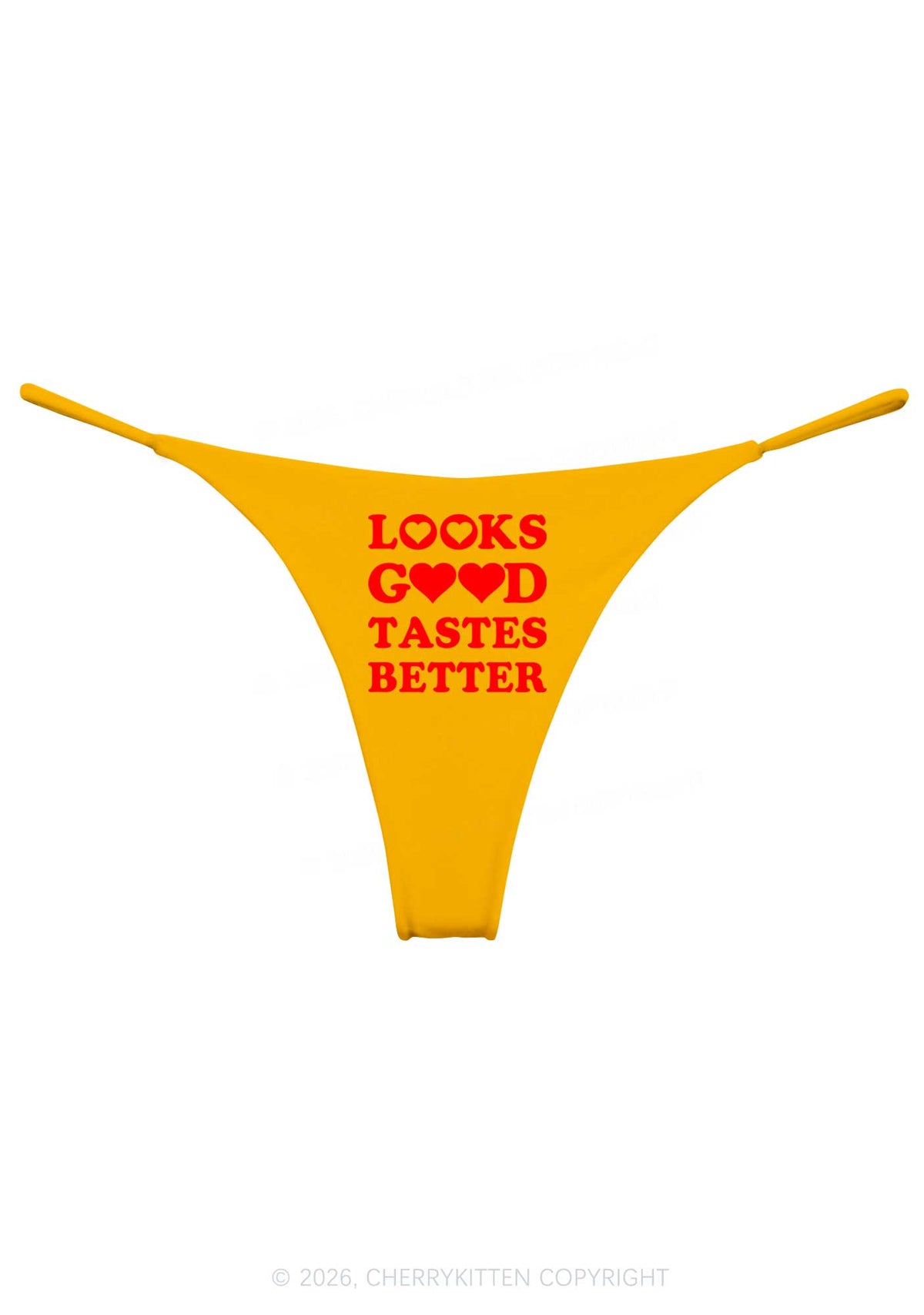 Looks Good Tastes Better Y2K Bikini String Thong Cherrykitten