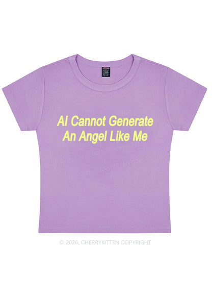 Ai Cannot Generate Angel Y2K Baby Tee Cherrykitten