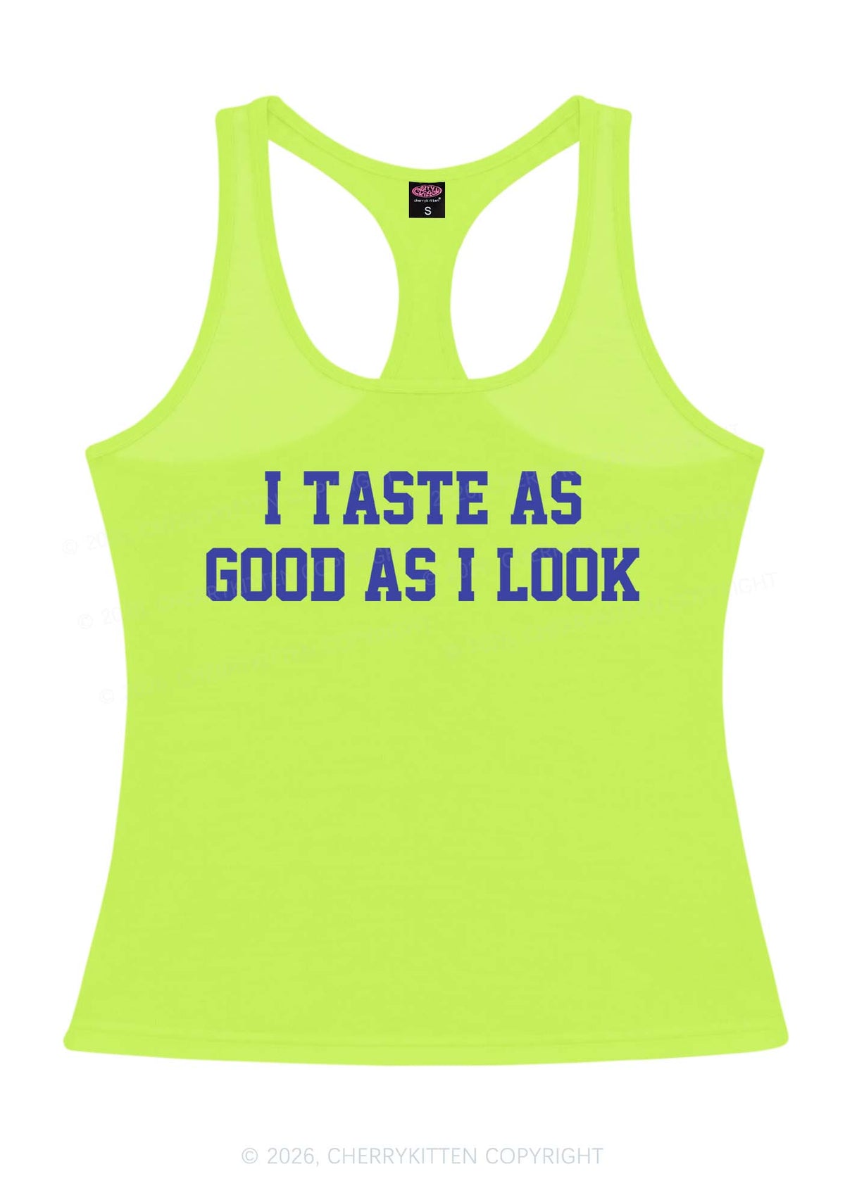 Taste Good Y2K Women Racerback Tank Top Cherrykitten