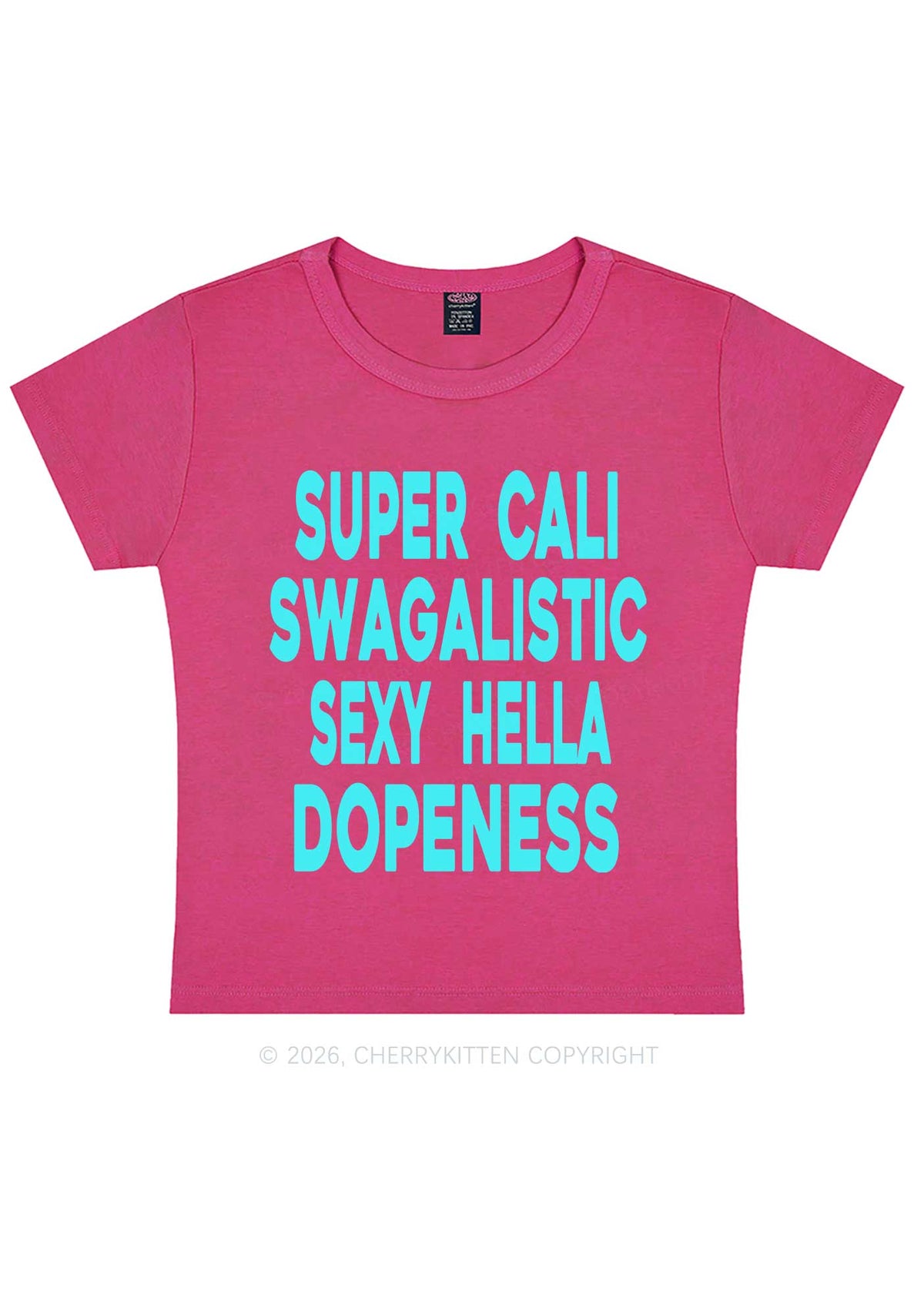 Super Cali Swagalistic Y2K Baby Tee Cherrykitten