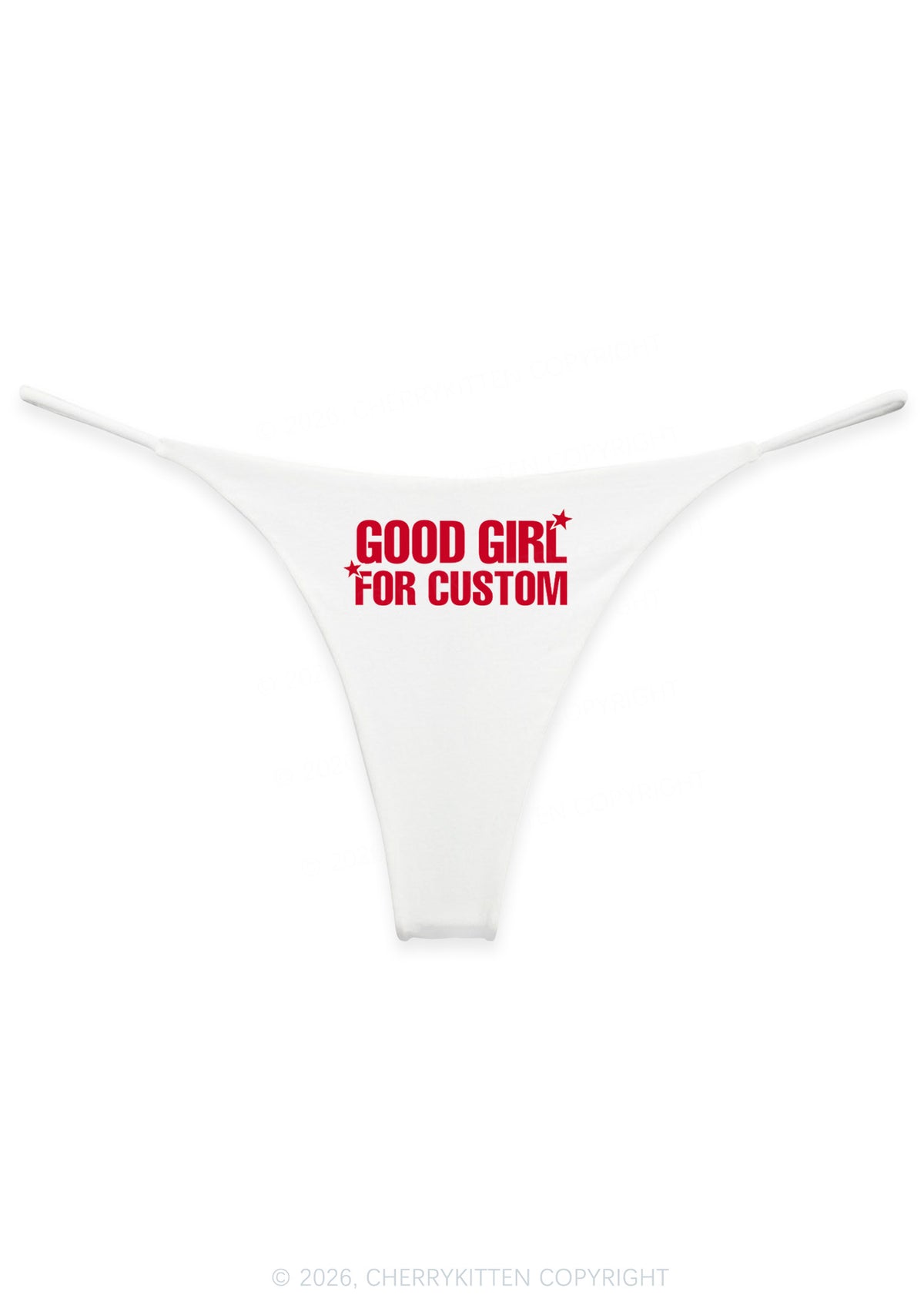 Good Girl For Custom Y2K Bikini String Thong Cherrykitten