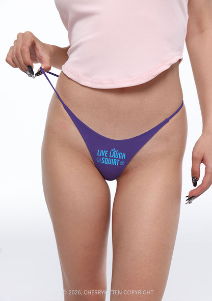 Live Laugh Squirt Y2K Bikini String Thong Cherrykitten