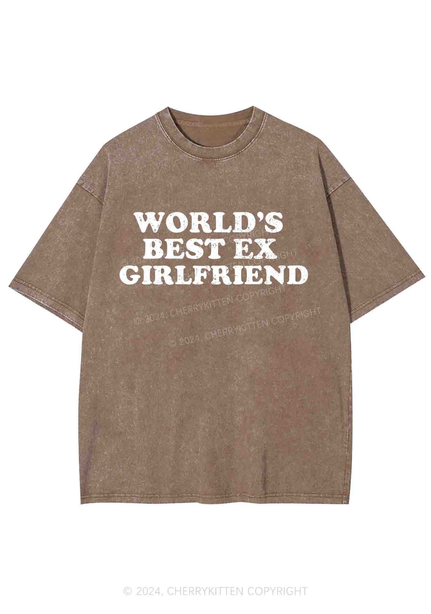 Best Ex Girlfriend Y2K Washed Tee Cherrykitten