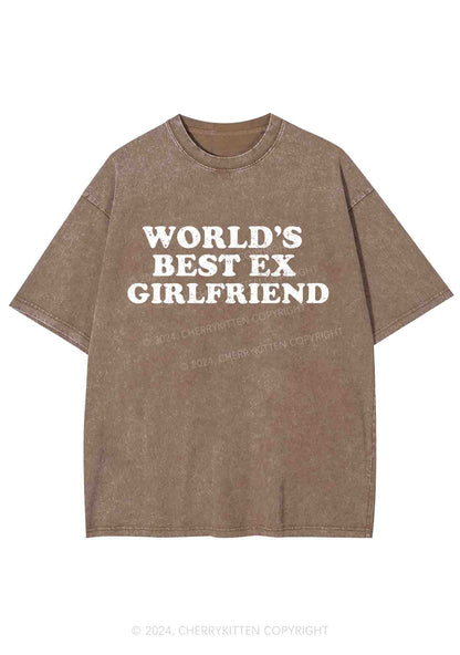 Best Ex Girlfriend Y2K Washed Tee Cherrykitten