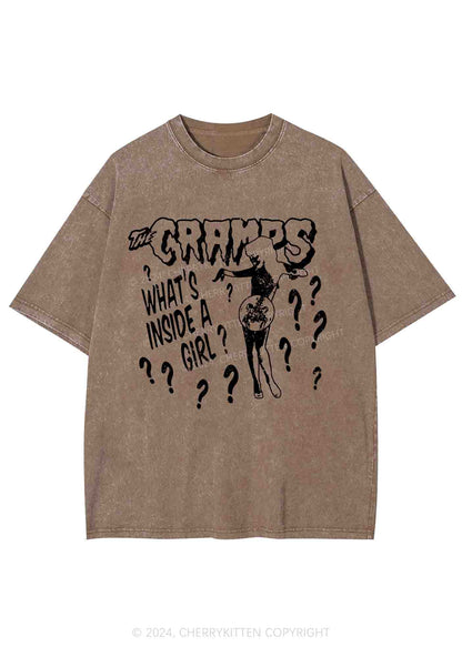 What's Inside A Girl Y2K Washed Tee Cherrykitten