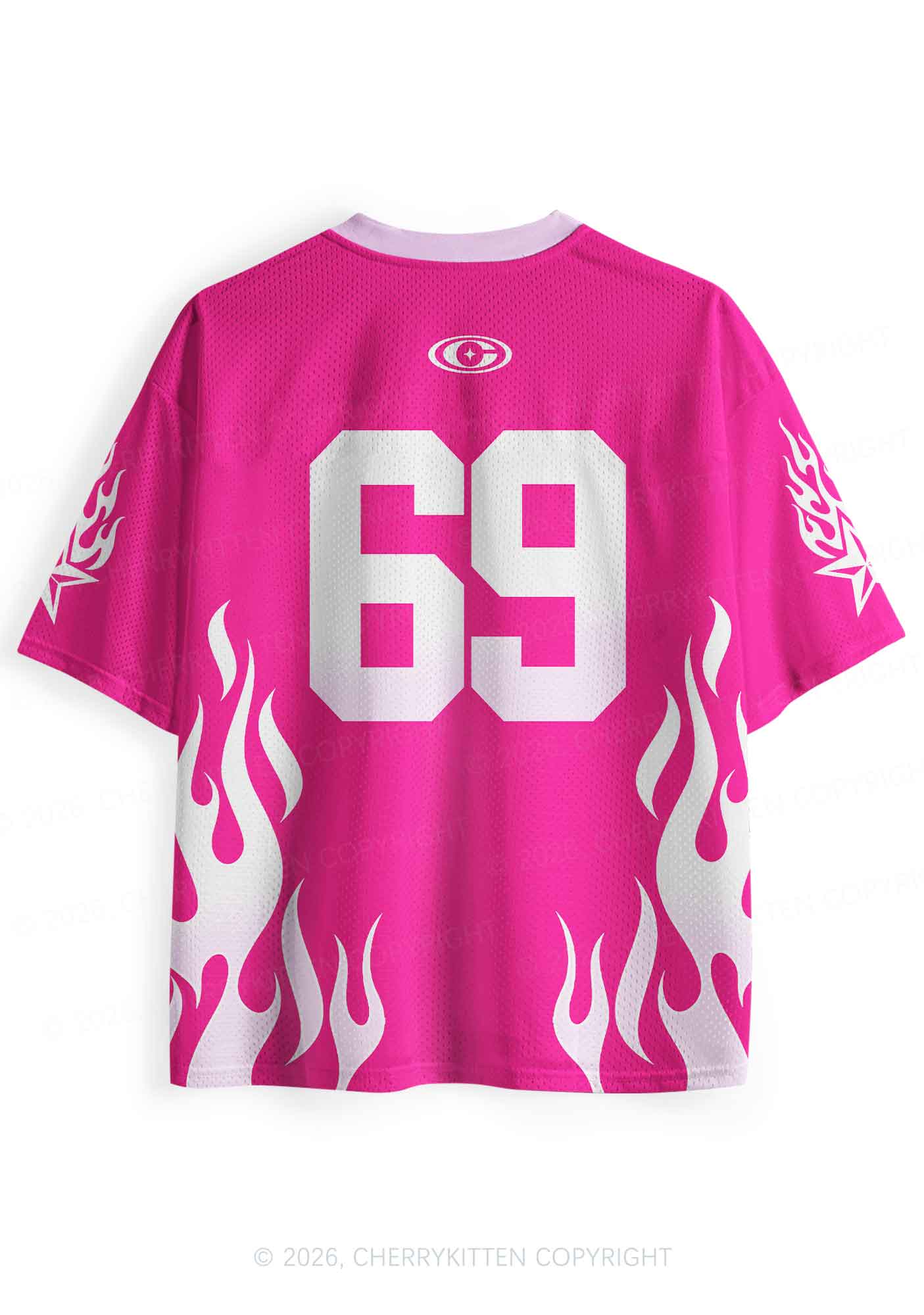 Hot Pink Custom GF BF Photo Y2K Sport Jersey Shirts Cherrykitten