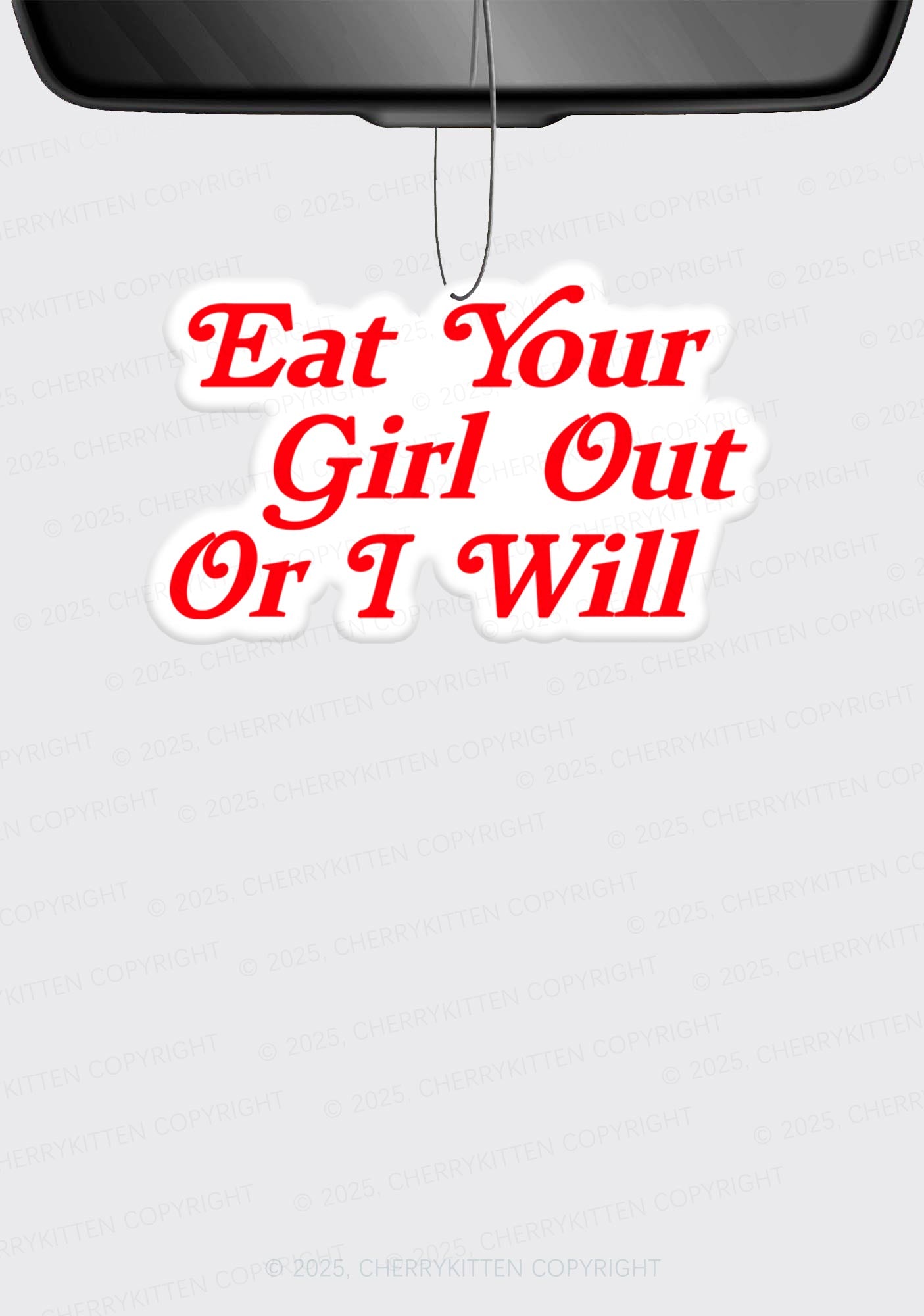Eat Your Girl Out Pride 1Pc Y2K Car Air Freshener Cherrykitten