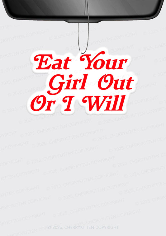 Eat Your Girl Out Pride 1Pc Y2K Car Air Freshener Cherrykitten