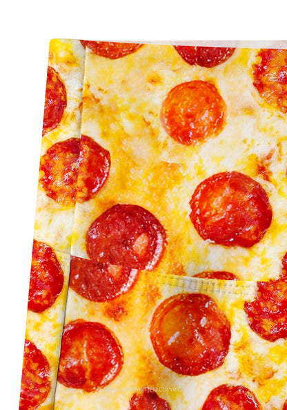Sausage Pizza Y2K Print Gym Shorts Cherrykitten