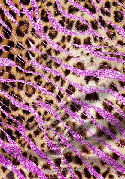 Sparkle Pink Leopard Y2K Print Gym Shorts Cherrykitten