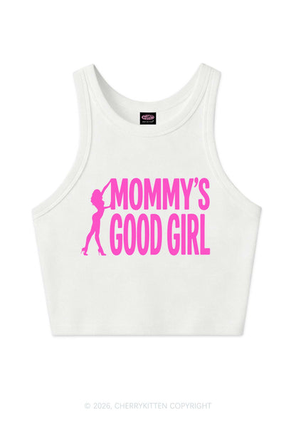 Mommys Good Girl Y2K Crop Tank Top Cherrykitten