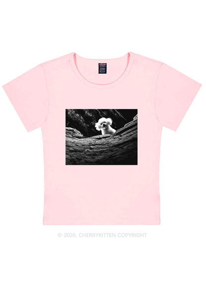 Halloween Bichon Frise Dog Y2K Baby Tee Cherrykitten
