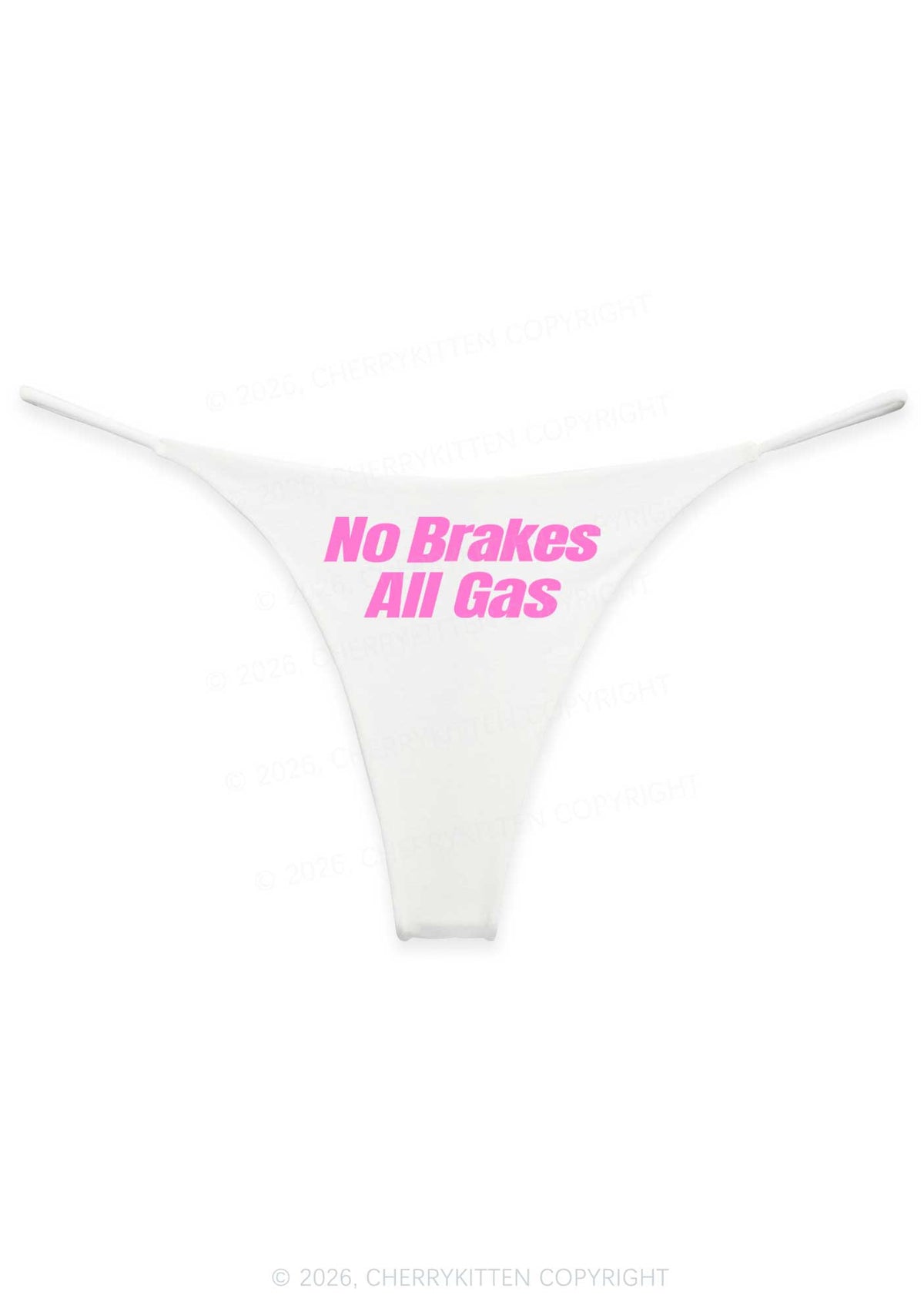 No Brakes All Gas Y2K Bikini String Thong Cherrykitten
