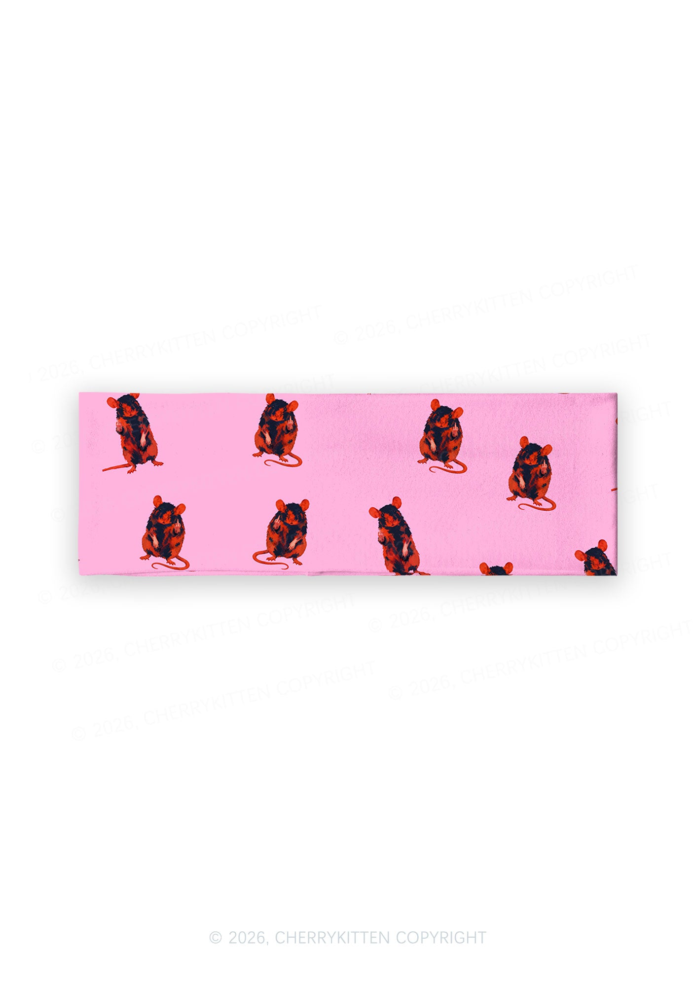 Sassy Rat Y2K Print Headband Cherrykitten