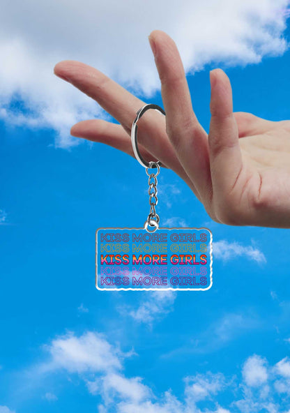 Kiss More Girls 1Pc Y2K Keychain Cherrykitten