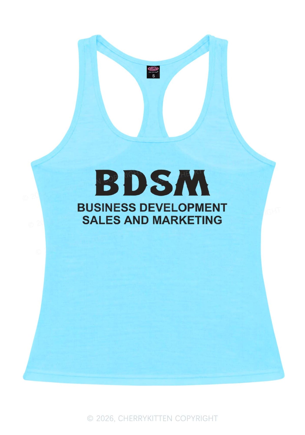 Business Development Y2K Women Racerback Tank Top Cherrykitten