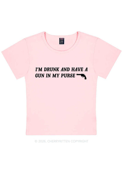 Im Drunk Y2K Baby Tee Cherrykitten