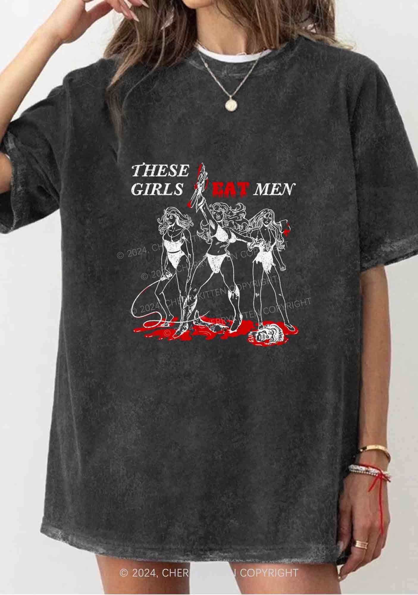 These Girls Eat Men Y2K Washed Tee Cherrykitten
