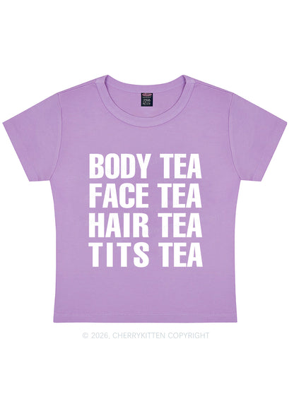 Body Face Hair Txts Tea Y2K Baby Tee Cherrykitten