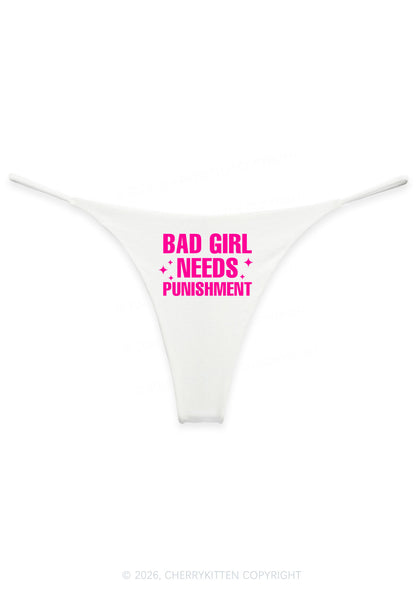 Bad Girl Needs Punishment Y2K Bikini String Thong Cherrykitten