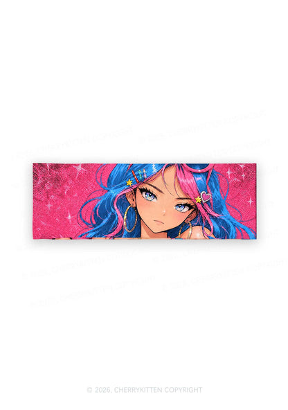 Kawaii Manga Girl Y2K Print Headband Cherrykitten