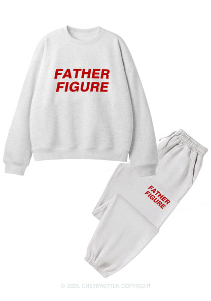 Father Figure Y2K Fleece Sweatshirts Set Cherrykitten