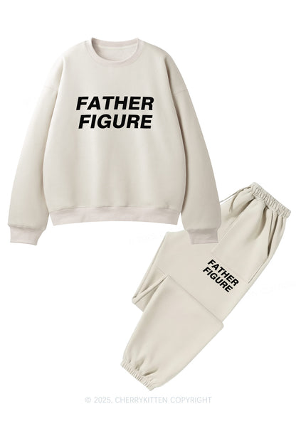 Father Figure Y2K Fleece Sweatshirts Set Cherrykitten