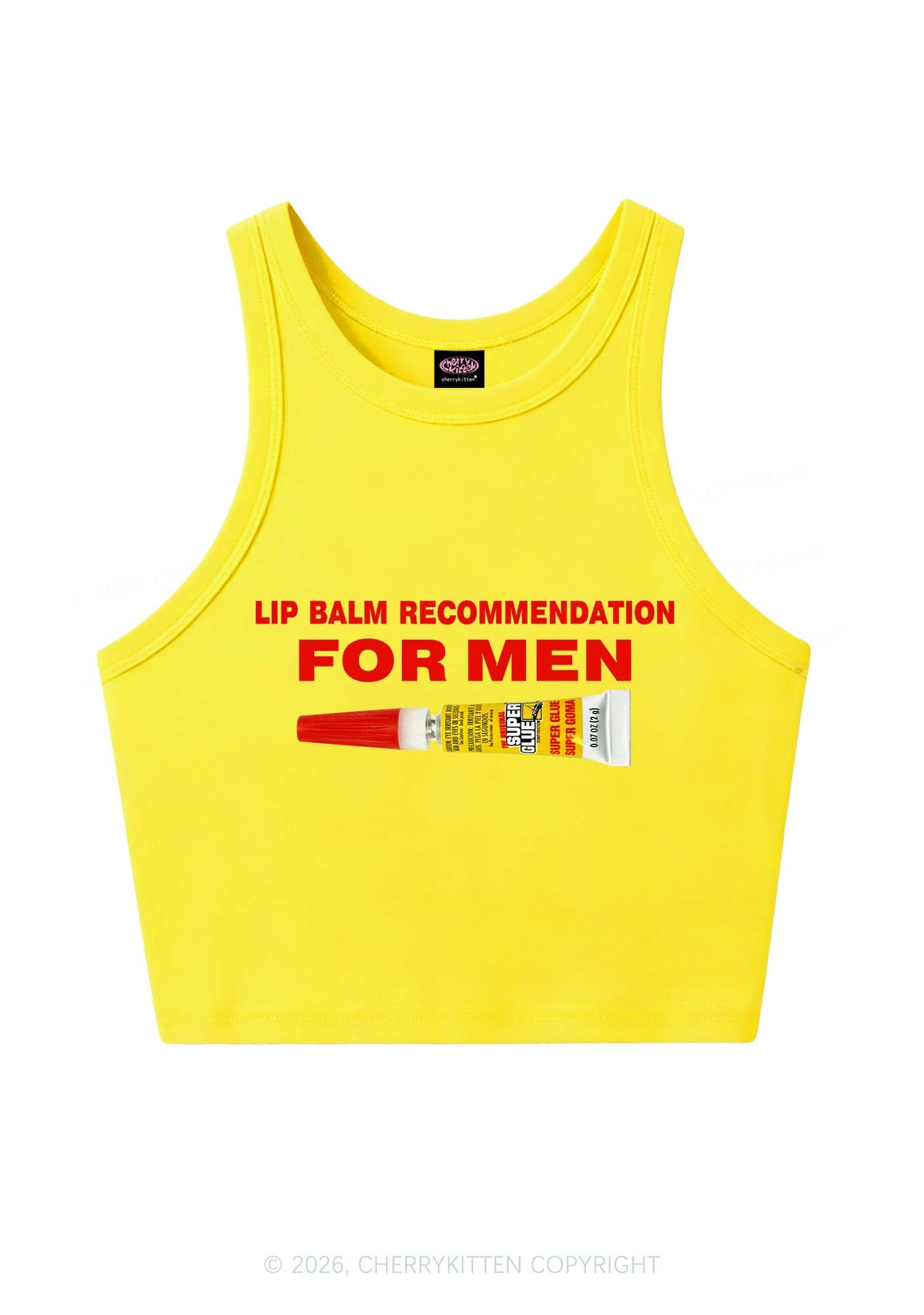 Lip Balm Recommendation For Men Y2K Crop Tank Top Cherrykitten
