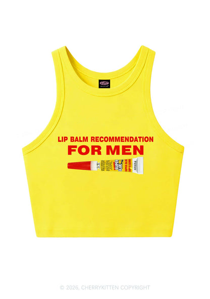 Lip Balm Recommendation For Men Y2K Crop Tank Top Cherrykitten