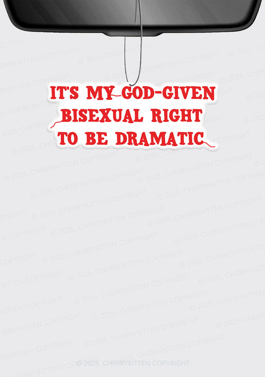 God-Given Bisexual Right Pride 1Pc Y2K Car Air Freshener Cherrykitten