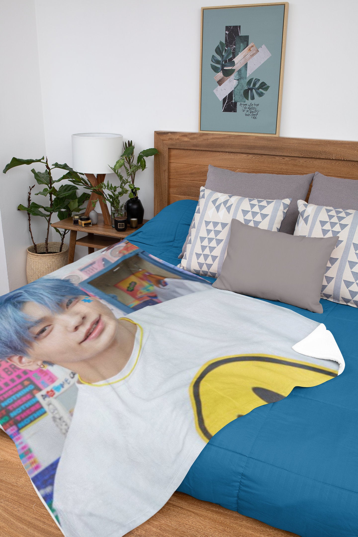 Soobin Boyfriend Photo Kpop Plush Blanket