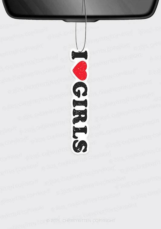 I Love Girls Pride 1Pc Y2K Car Air Freshener Cherrykitten