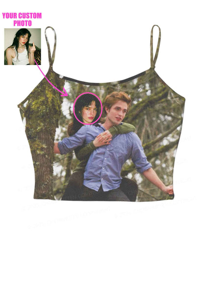 Custom Face Y2K Mesh Cami Tank Cherrykitten