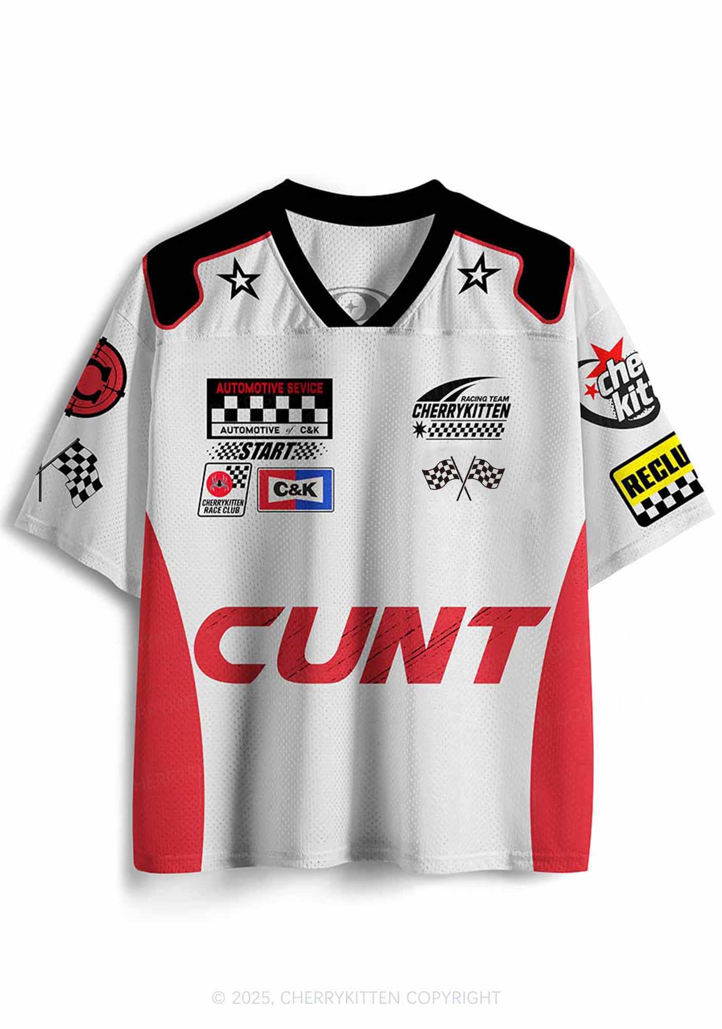 Custom Red Cxxt Y2K Sport Jersey Shirts Cherrykitten