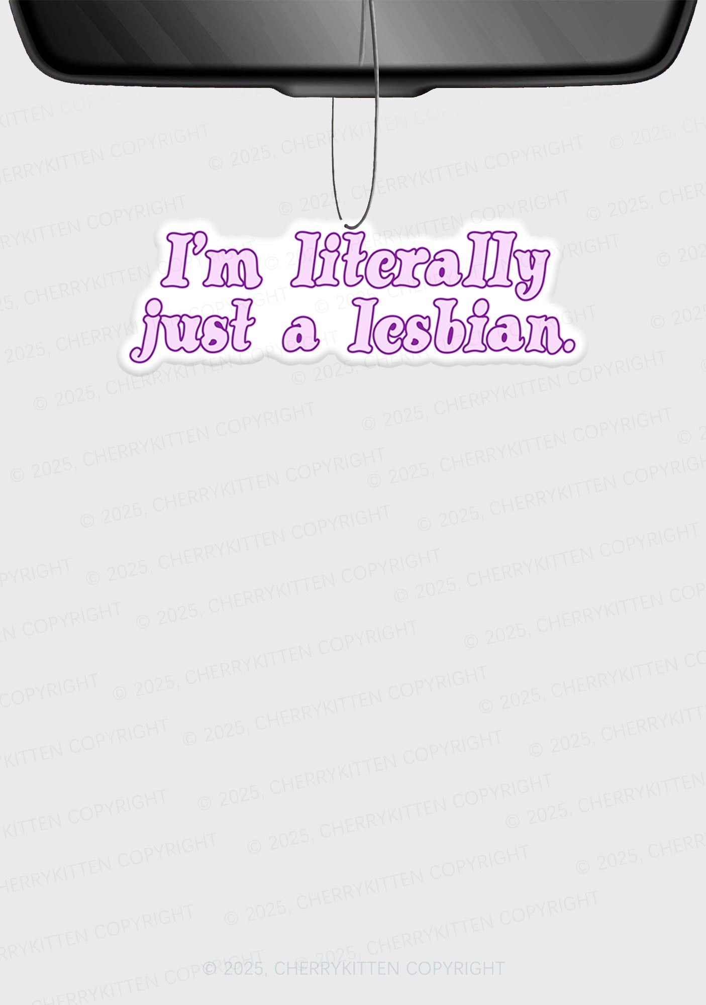 Just A Lesbian Pride 1Pc Y2K Car Air Freshener Cherrykitten