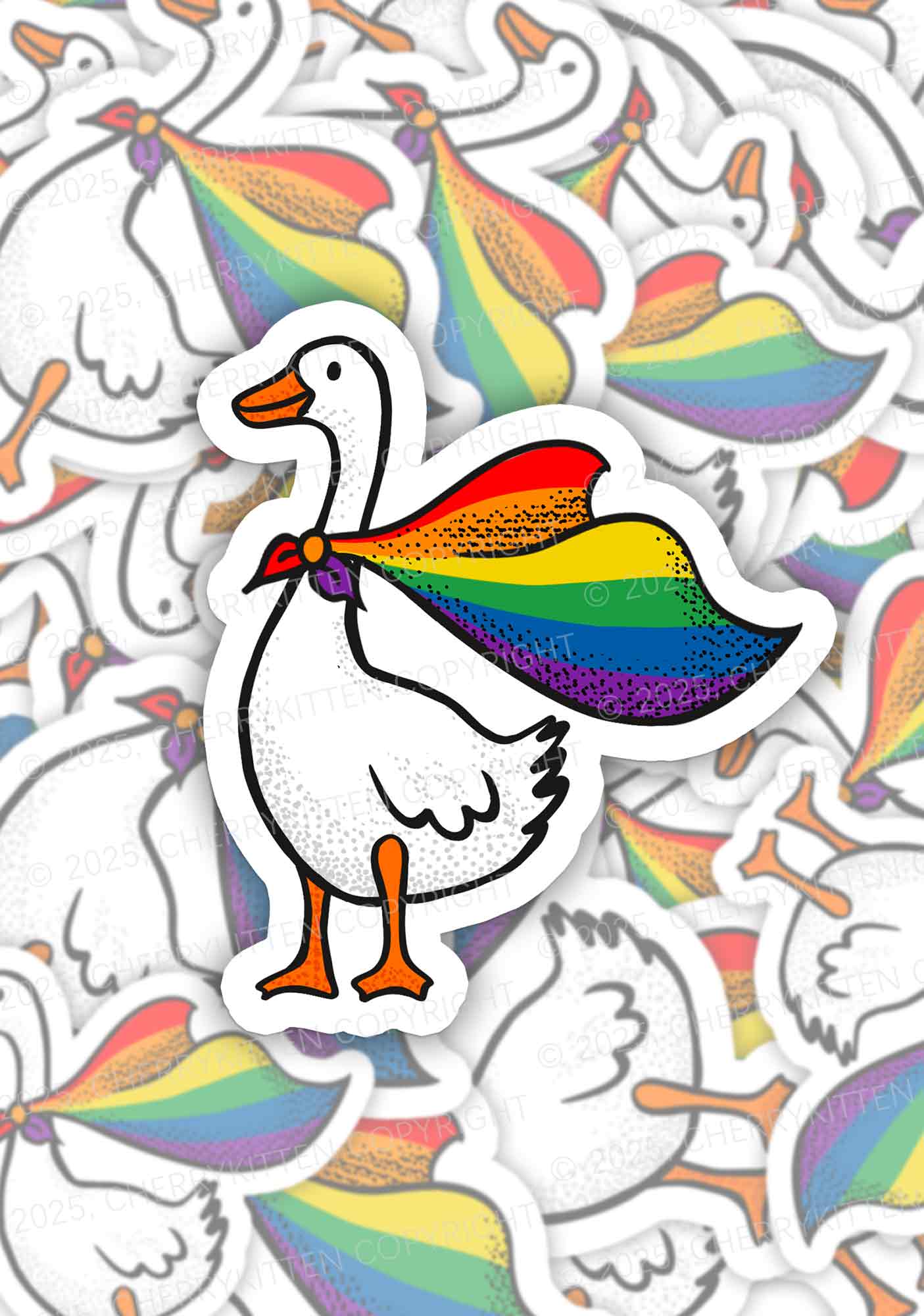 Pride Goose 1Pc Y2K Sticker Cherrykitten