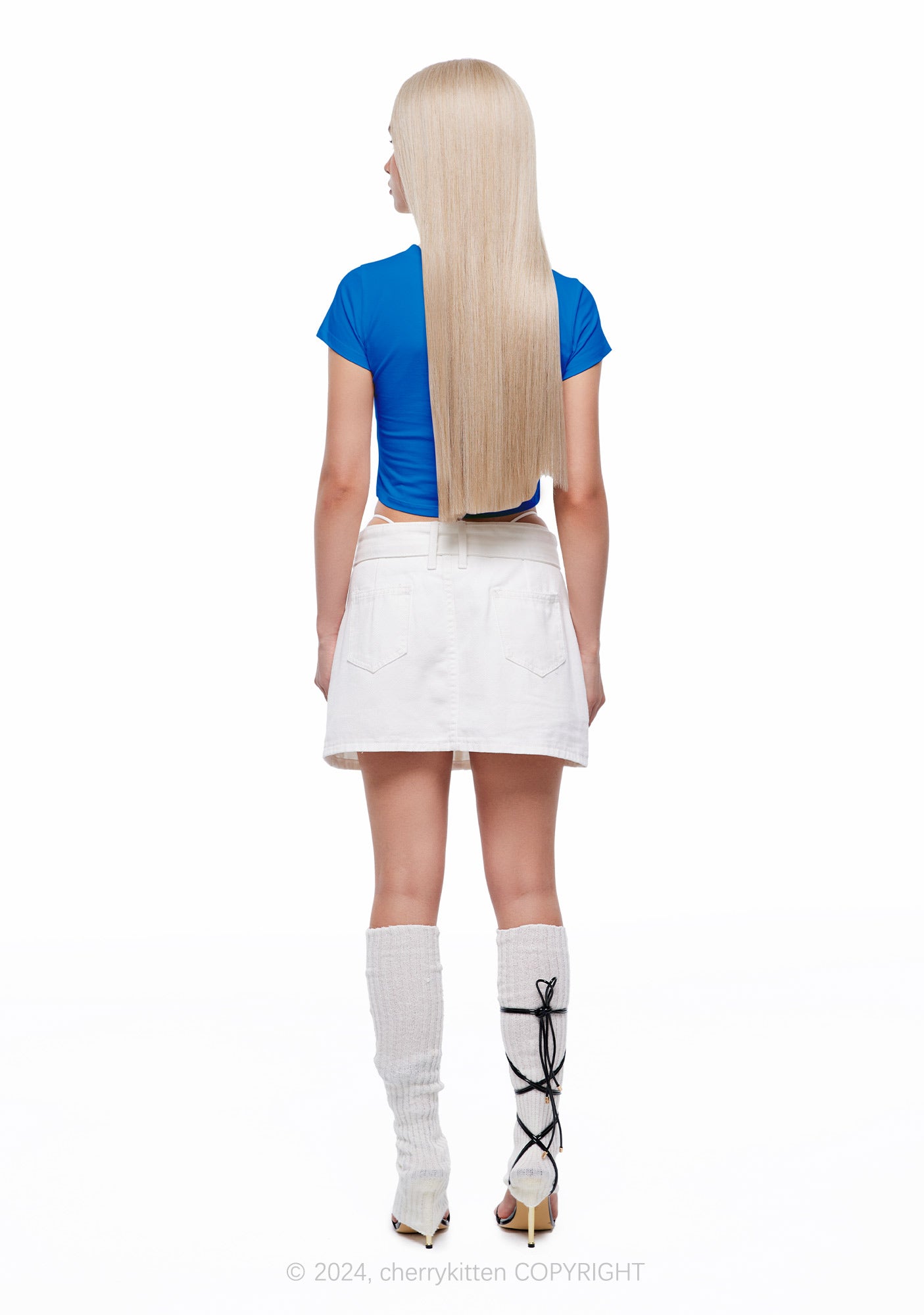 Good Girl Bad Knees Y2K Baby Tee Cherrykitten