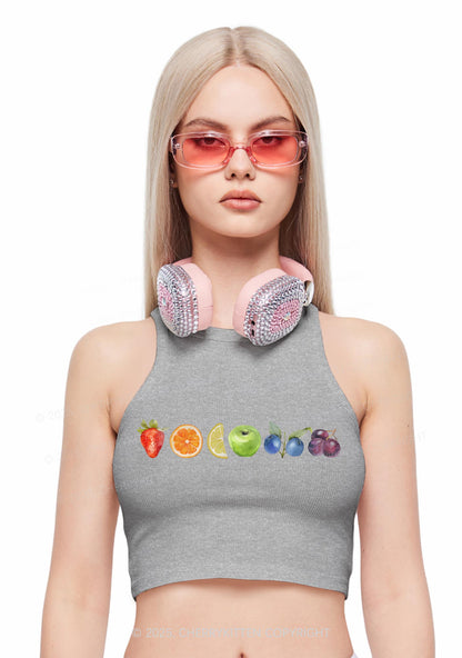 Six Fruity Y2K Crop Tank Top Cherrykitten