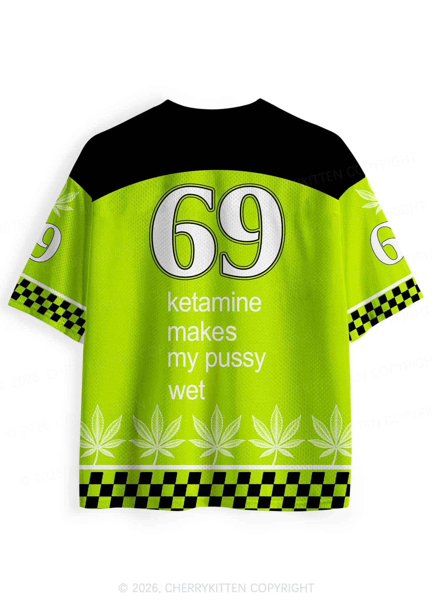Kxxamine Makes My Puxxy Wet Y2K Sport Jersey Shirts Cherrykitten