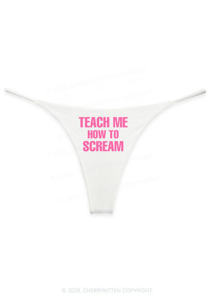 Teach Me How To Scream Y2K Bikini String Thong Cherrykitten