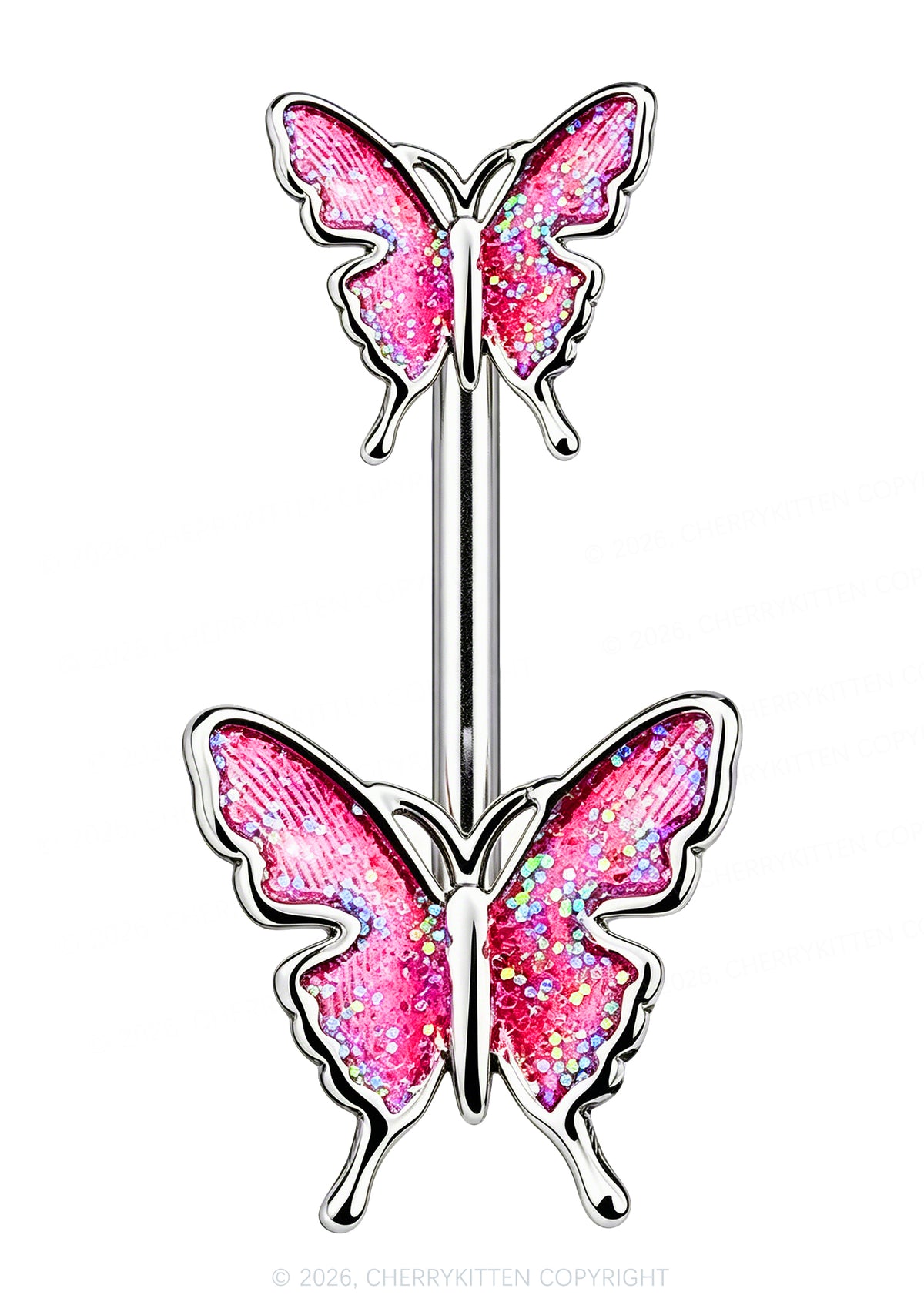 1pc Butterfly Titanium Y2K Navel Piercing Cherrykitten
